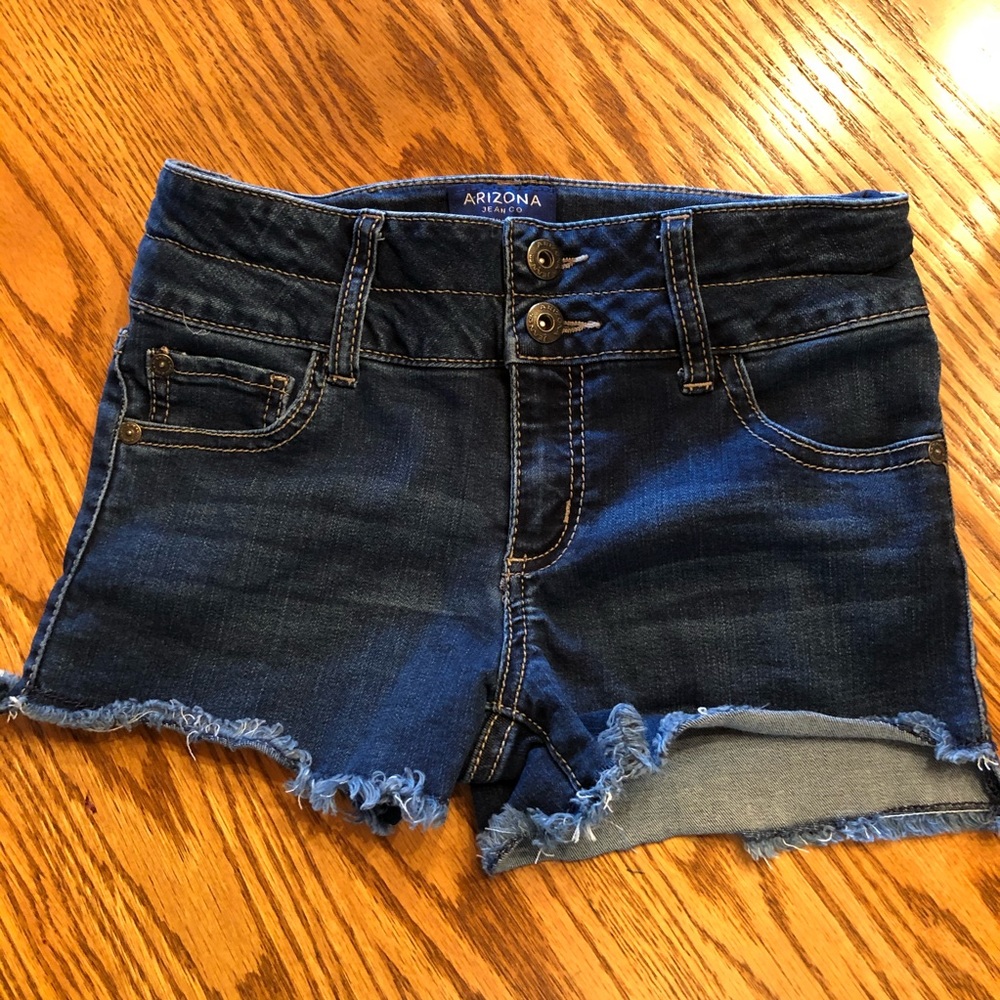Arizona girls denim shorty shorts size 12